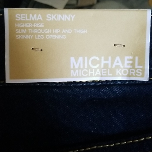 Michael Kors Selma Skinny Overdyed Indigo Jeans 2 - Picture 15 of 16